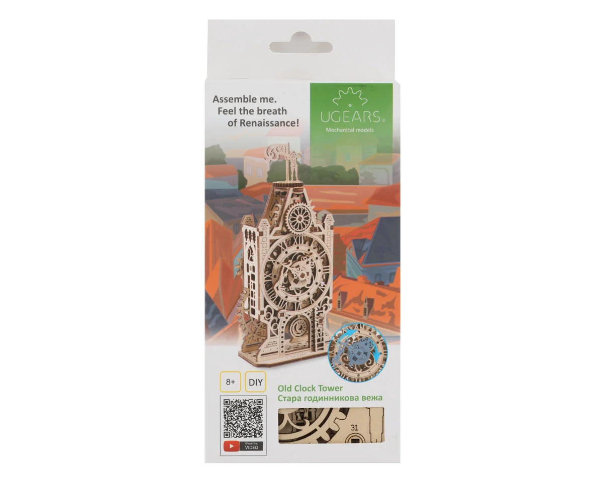 UGears Old Clock Tower Wooden Mechanical Model Kit