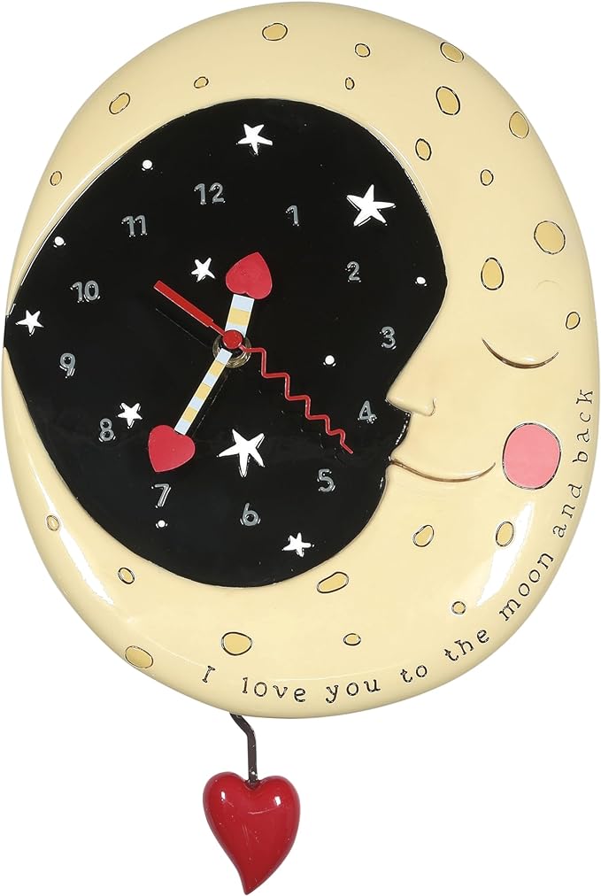 Allen Designs - I LOVE YOU TO THE MOON CLOCK