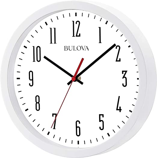 Bulova Cubicle Wall Clock White