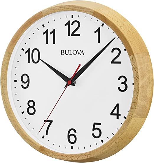 Bulova Naturalist Wall Clock Natural C4889