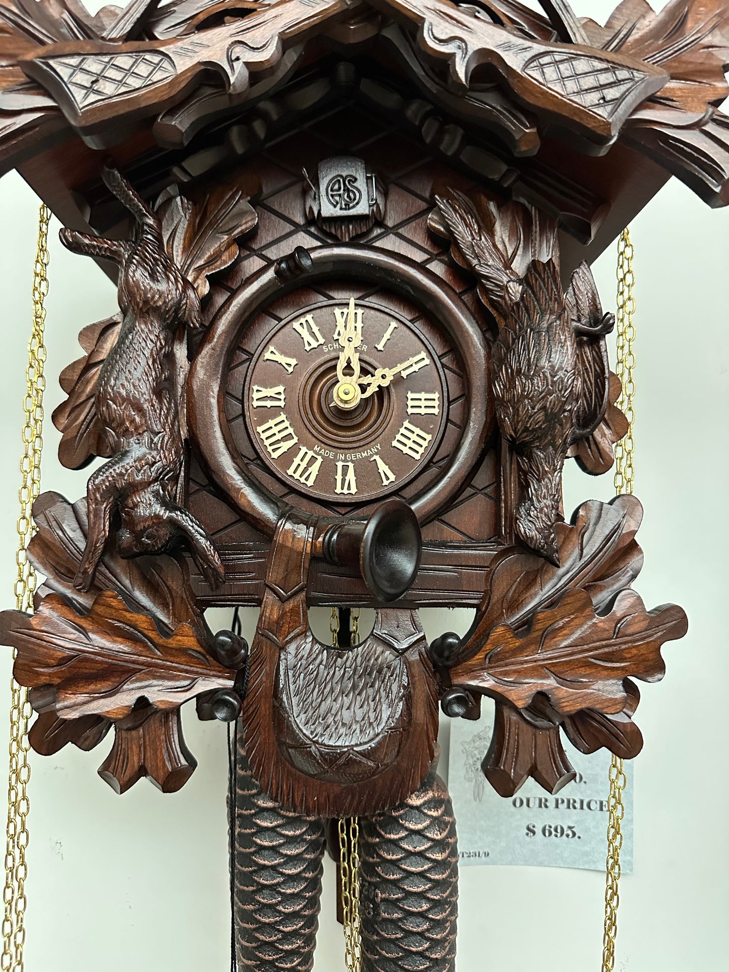 Anton Schneider - 8 Day Tradition Hunter Cuckoo Clock 8T231/9