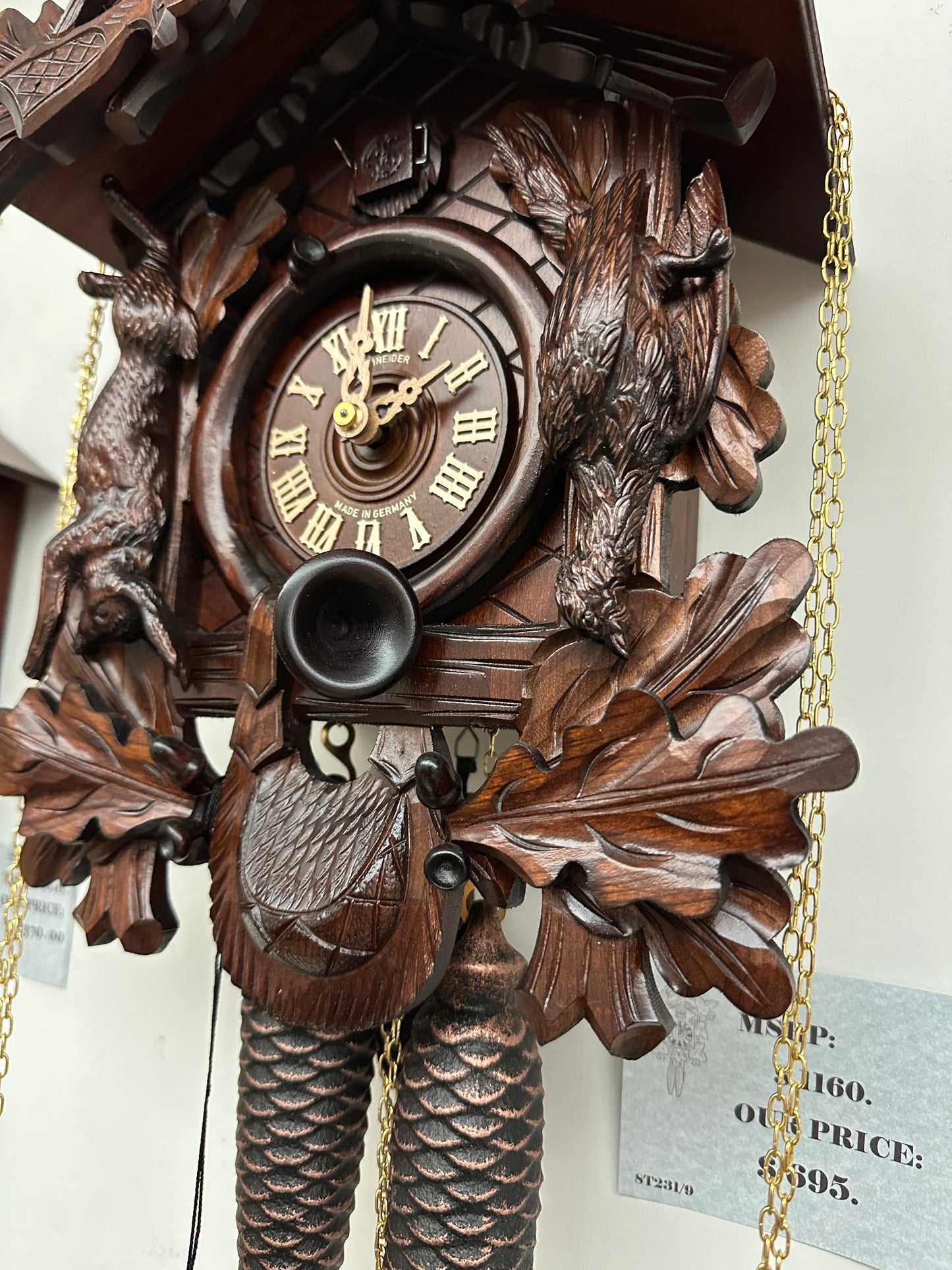 Anton Schneider - 8 Day Tradition Hunter Cuckoo Clock 8T231/9