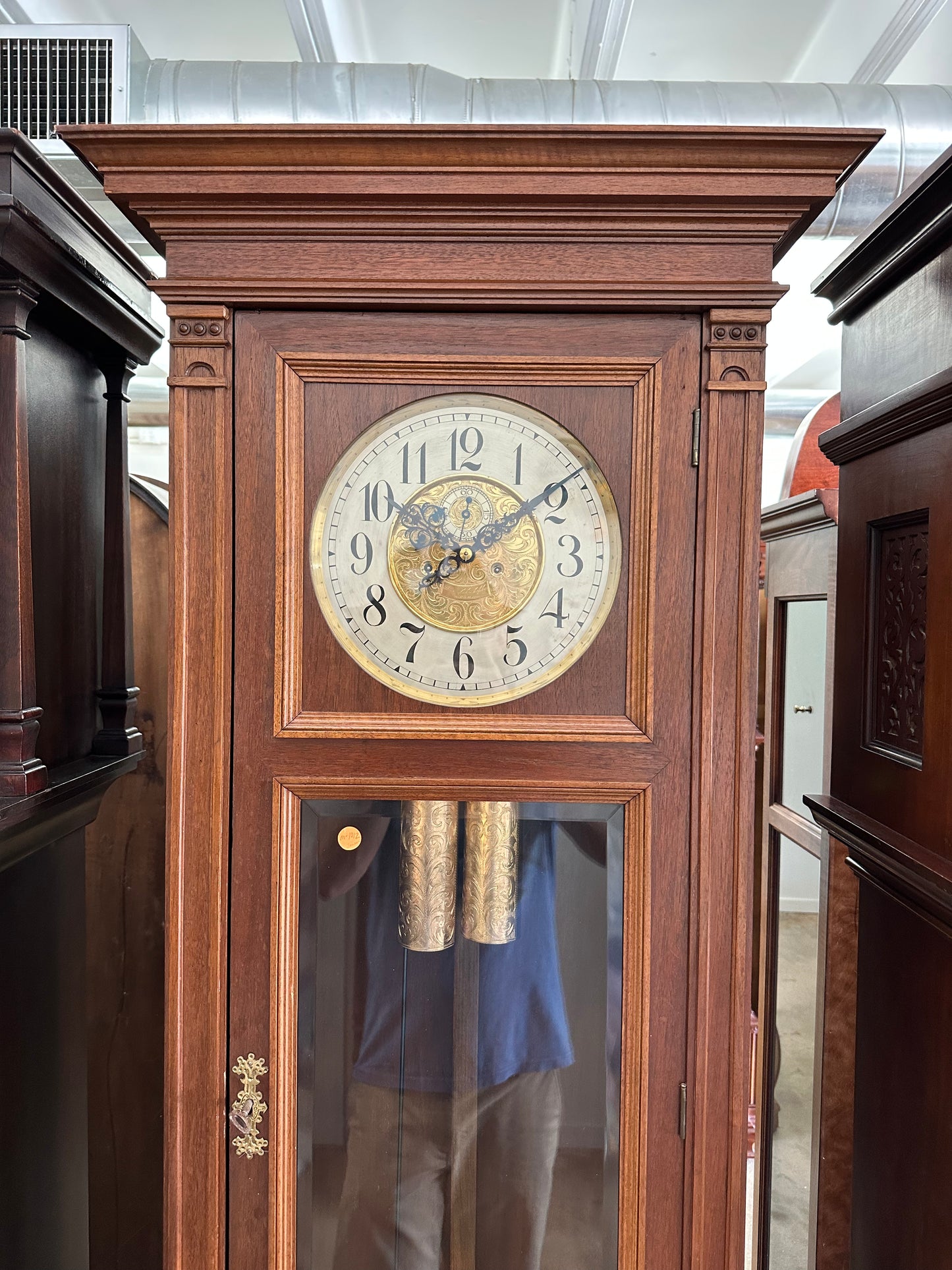 Antique - 2 Weight Vienna Regulator Grandfather Clock