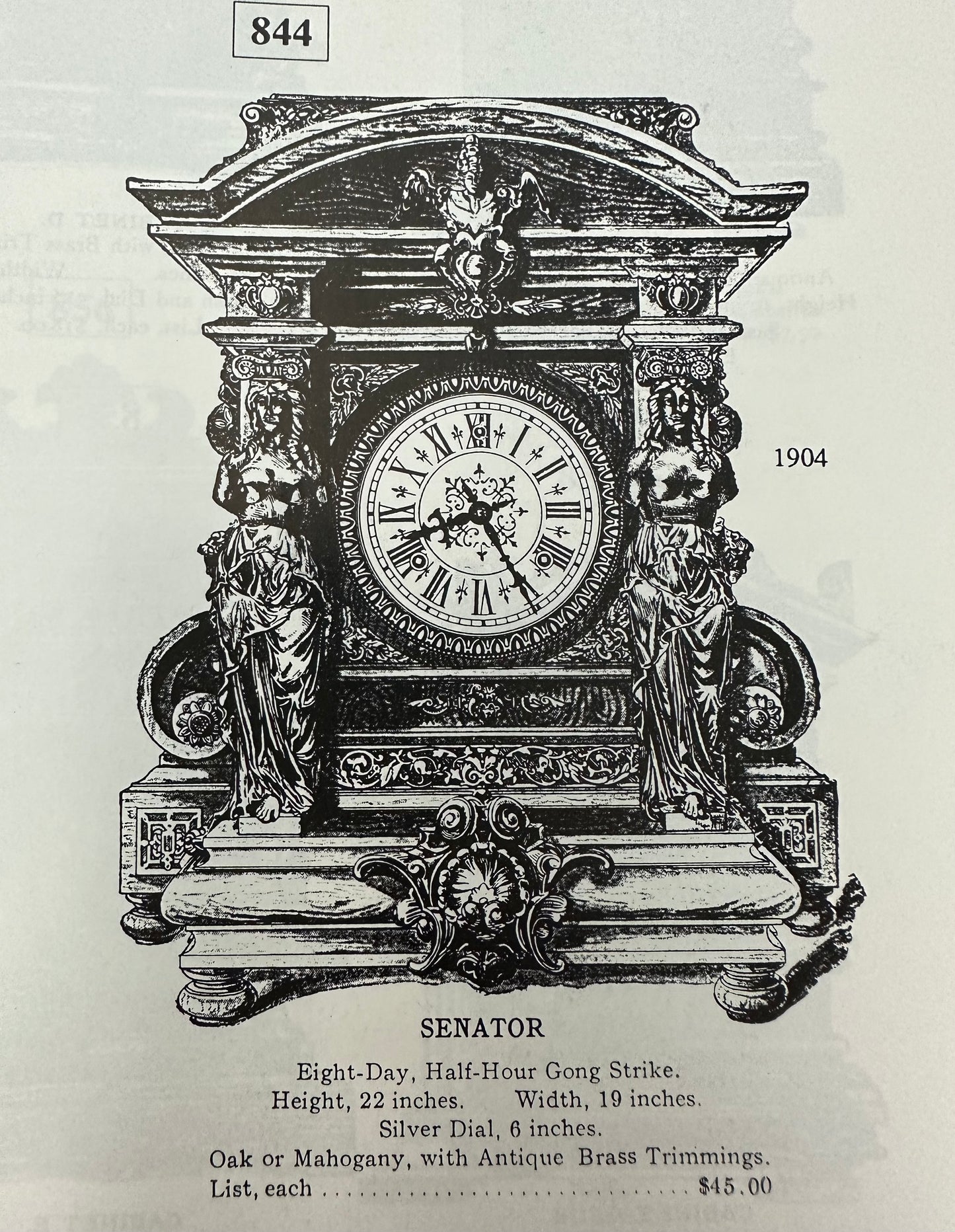 Antique- Ansonia Senator Mantel Clock