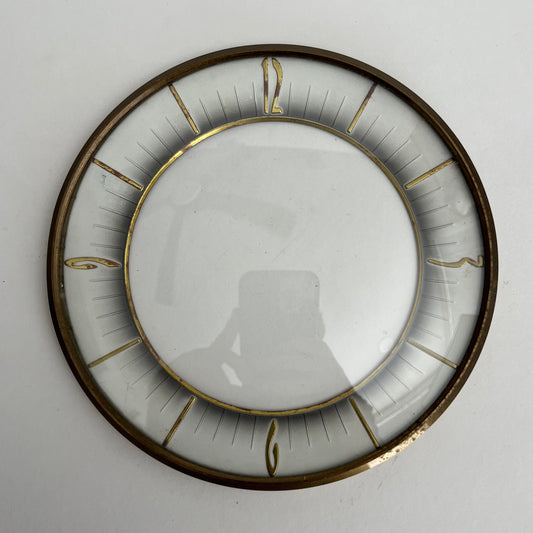 Clock Parts Dial - Mid Century Modern Mantel Clock Dial #11