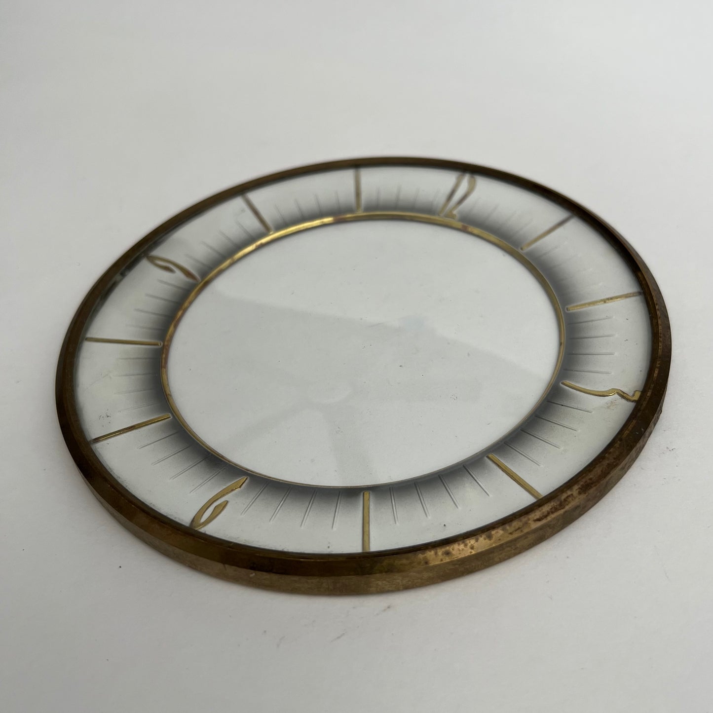 Clock Parts Dial - Mid Century Modern Mantel Clock Dial #11