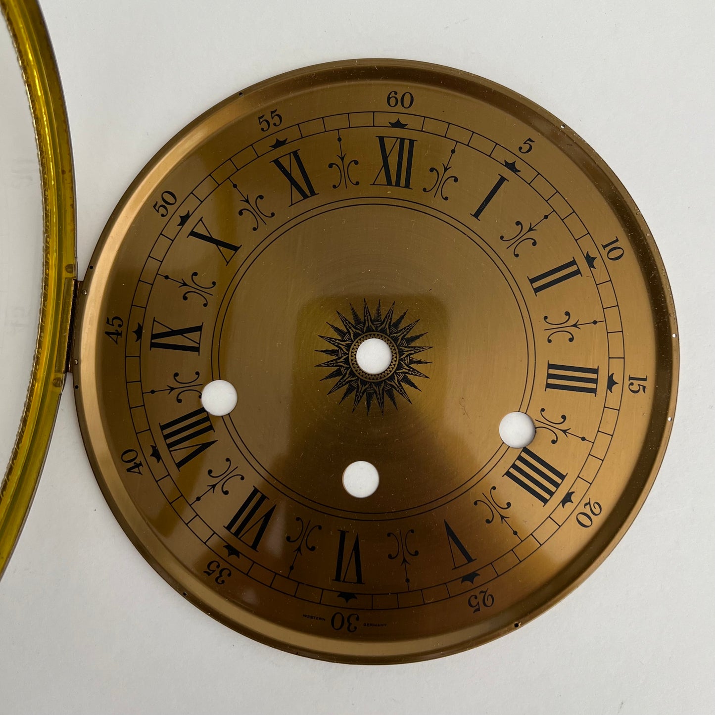 Clock Parts Dial - NOS Urgos Mantel Clock Dial #14/15