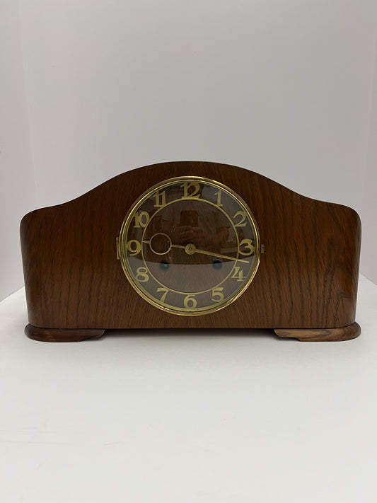 Parts Clock Whole - Oak German Deco Mantel Clock #2