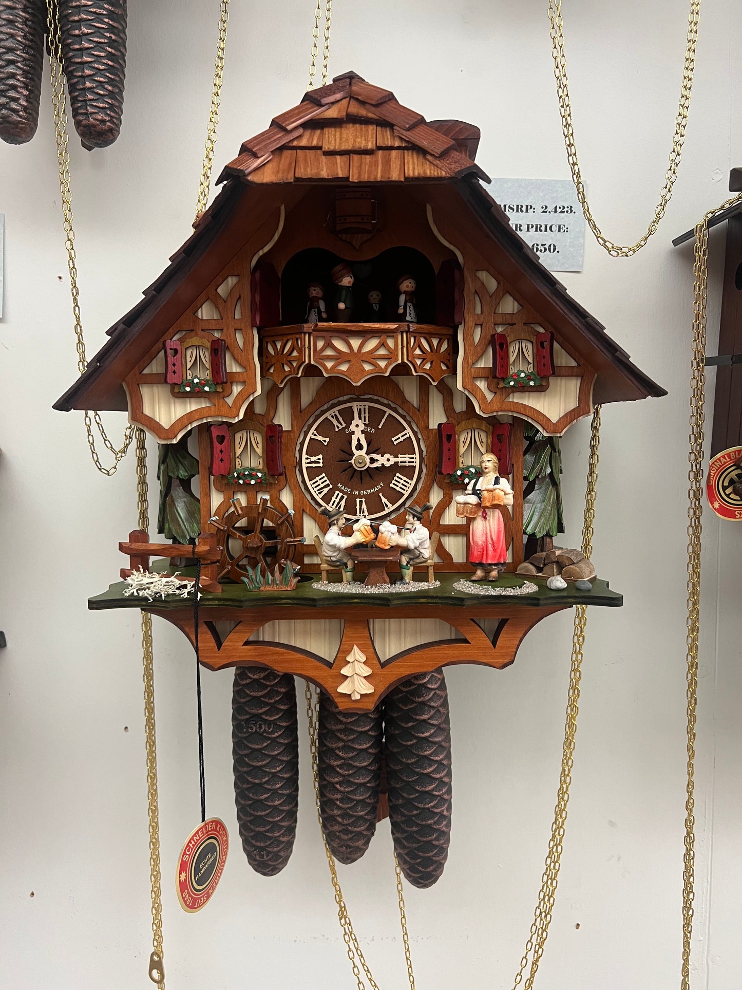 Anton Schneider - 8-Day Black Forest Chalet Cuckoo Clock (Model 8TMT 6414/9)