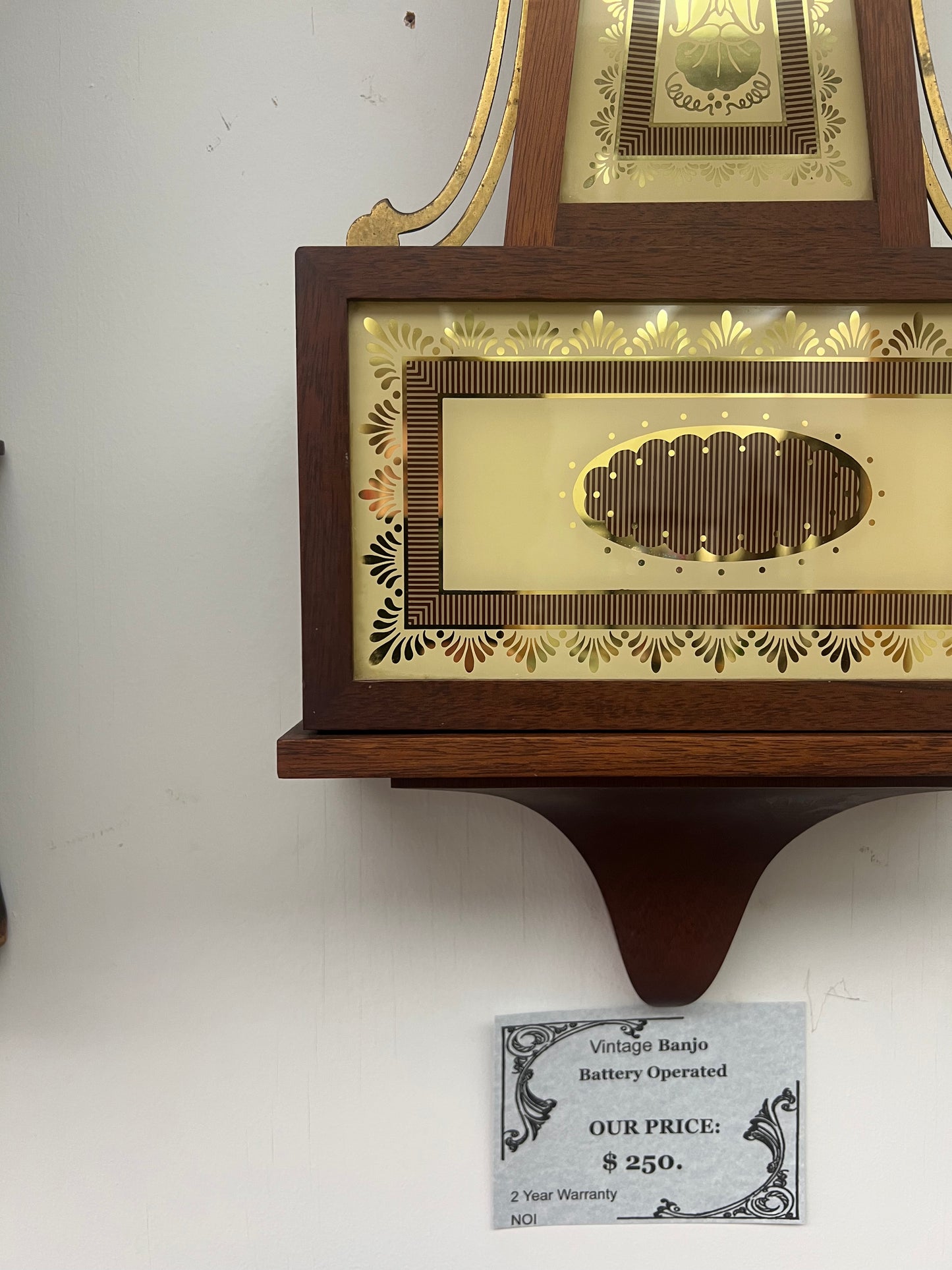 Vintage Banjo Wall Clock