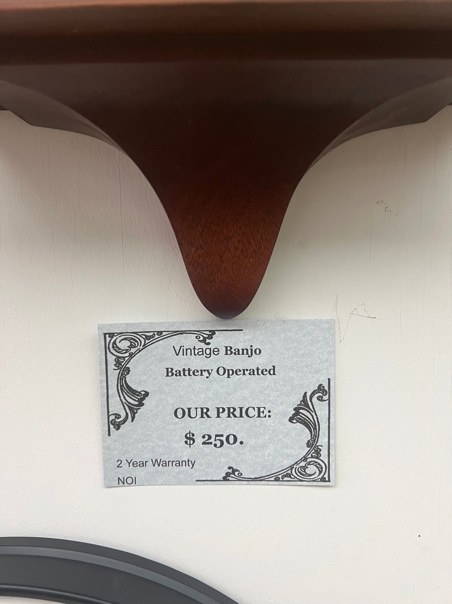 Vintage Banjo Wall Clock