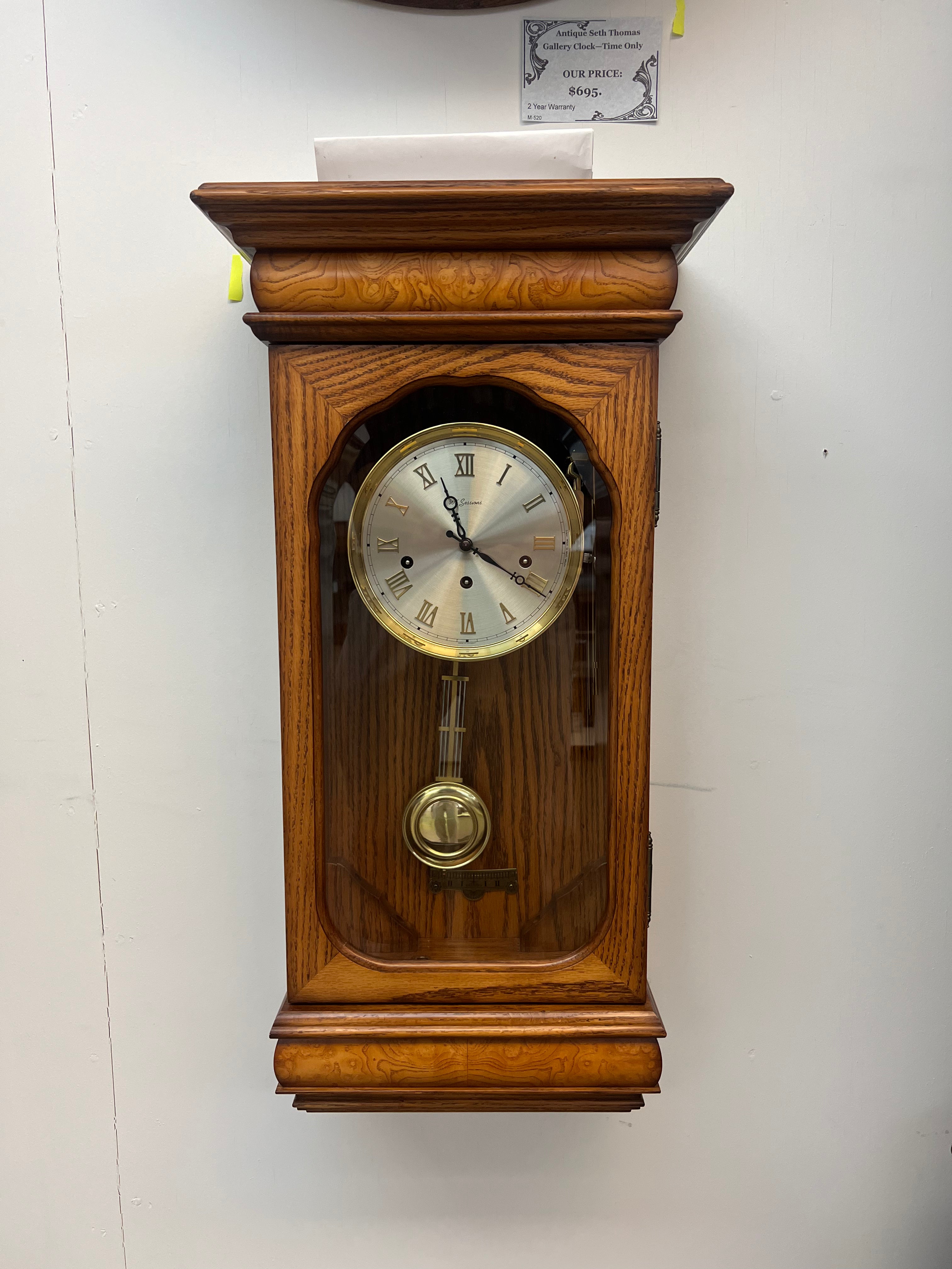 Vintage W.K. Sessions Wall Clock – McGuiresclocks