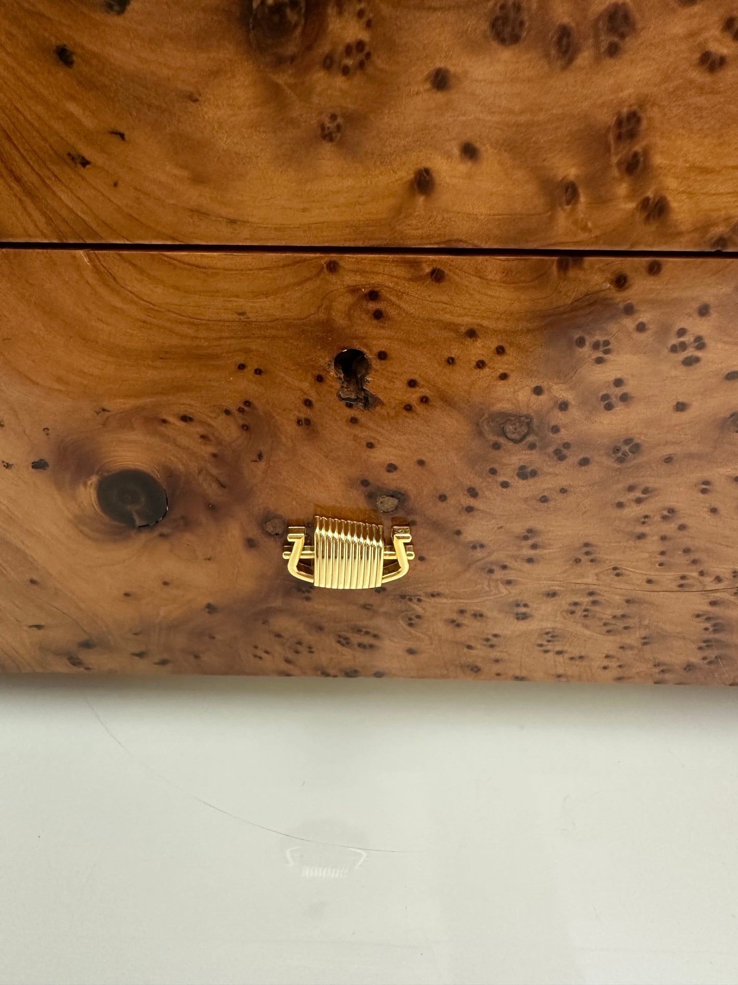 Custom Large Burl Wood 72 Note Music Box