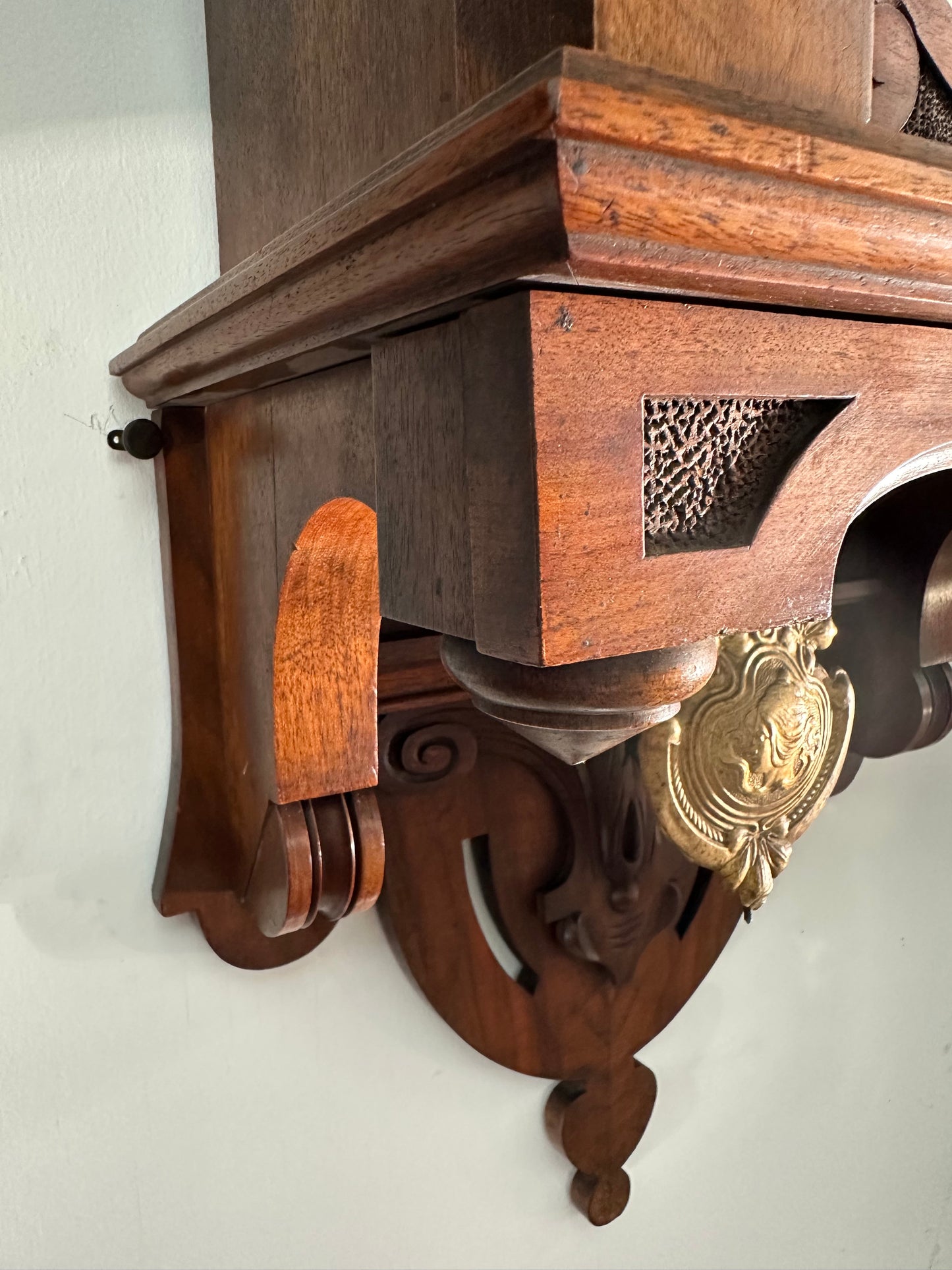 Antique - German Exposed Wall Clock Junghans