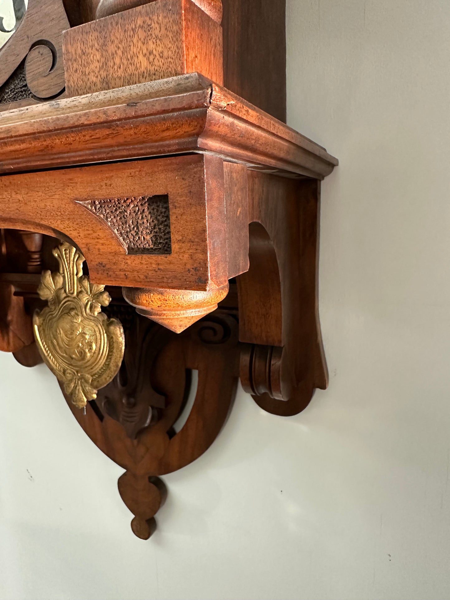 Antique - German Exposed Wall Clock Junghans