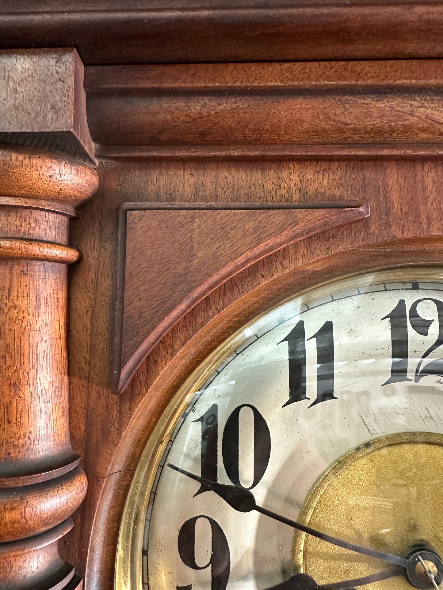 Antique - German Exposed Wall Clock Junghans