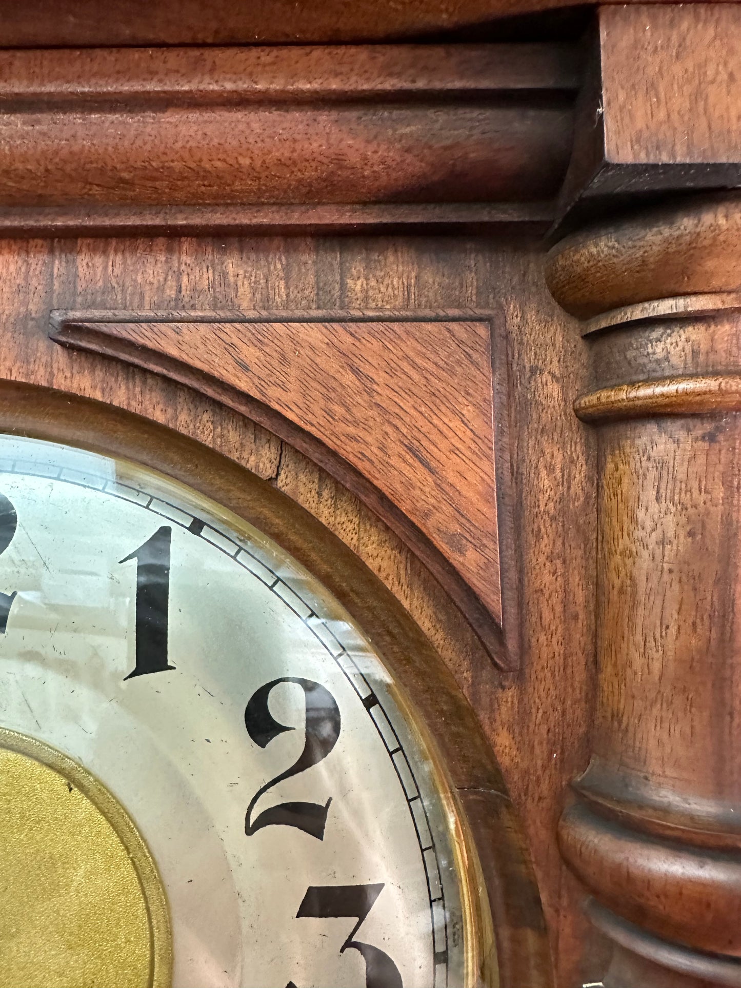 Antique - German Exposed Wall Clock Junghans