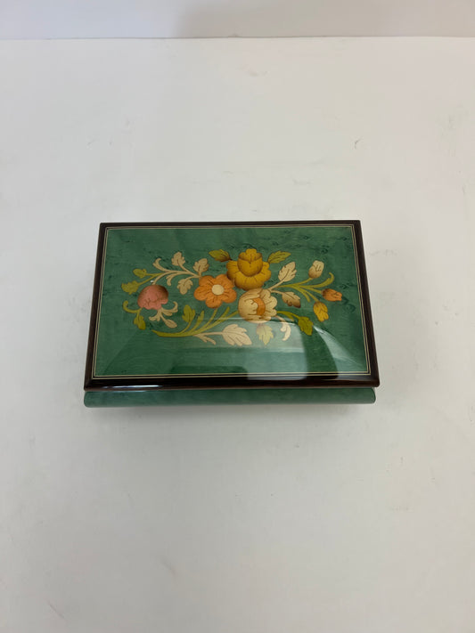 Inlaid Sorrento Italy Reuge 18-Note "Follow Me" John Denver Music Box