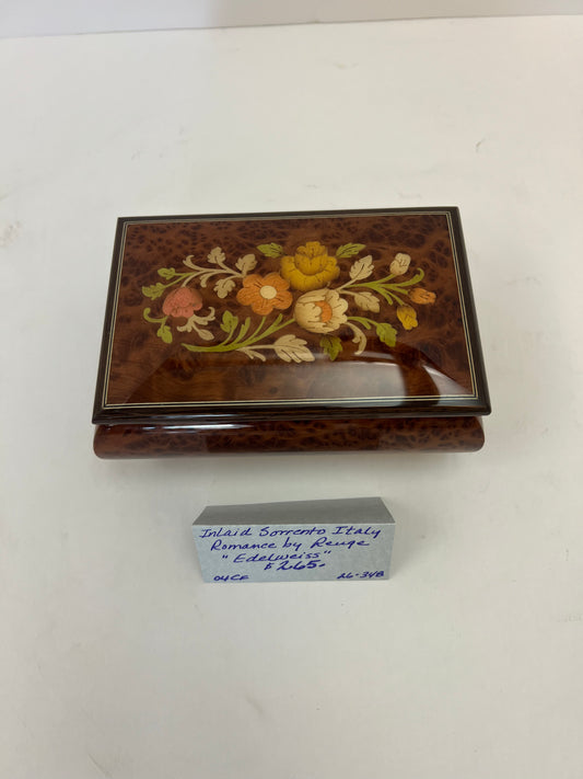 Inlaid Sorrento Italy Romance by Reuge "Edelweiss"