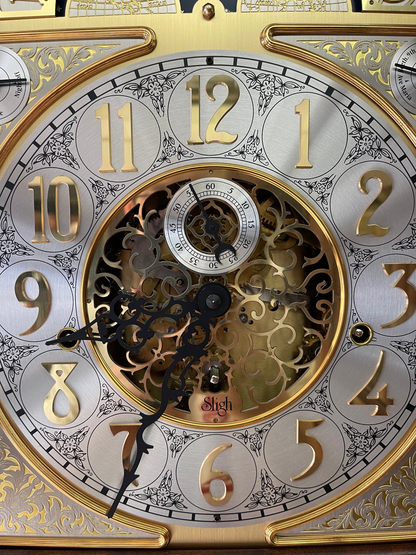 Vintage - Sligh Stamford Grandfather Clock 0818-2-AN