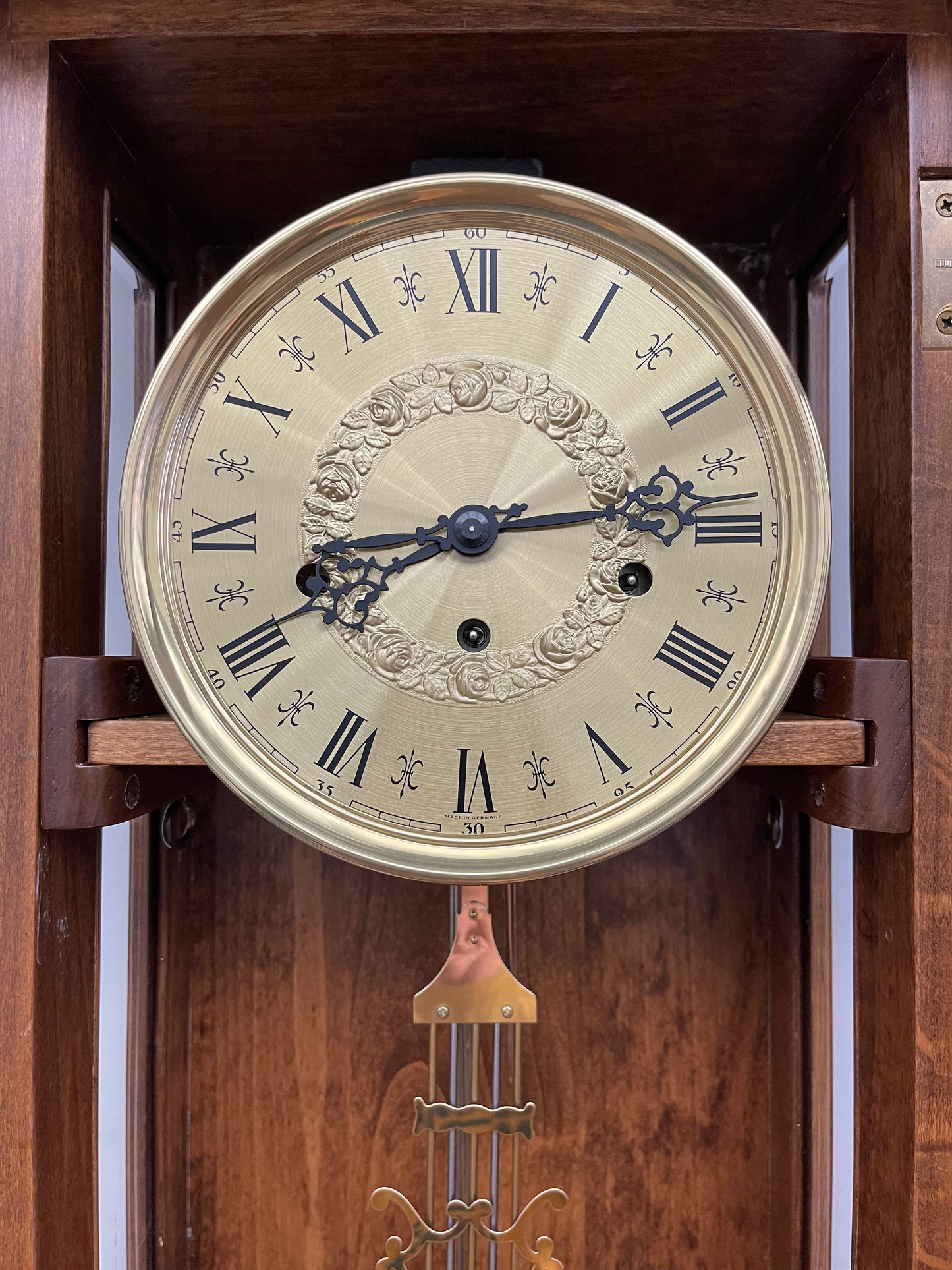 VINTAGE HEAVILY CARVED WALL CLOCK
