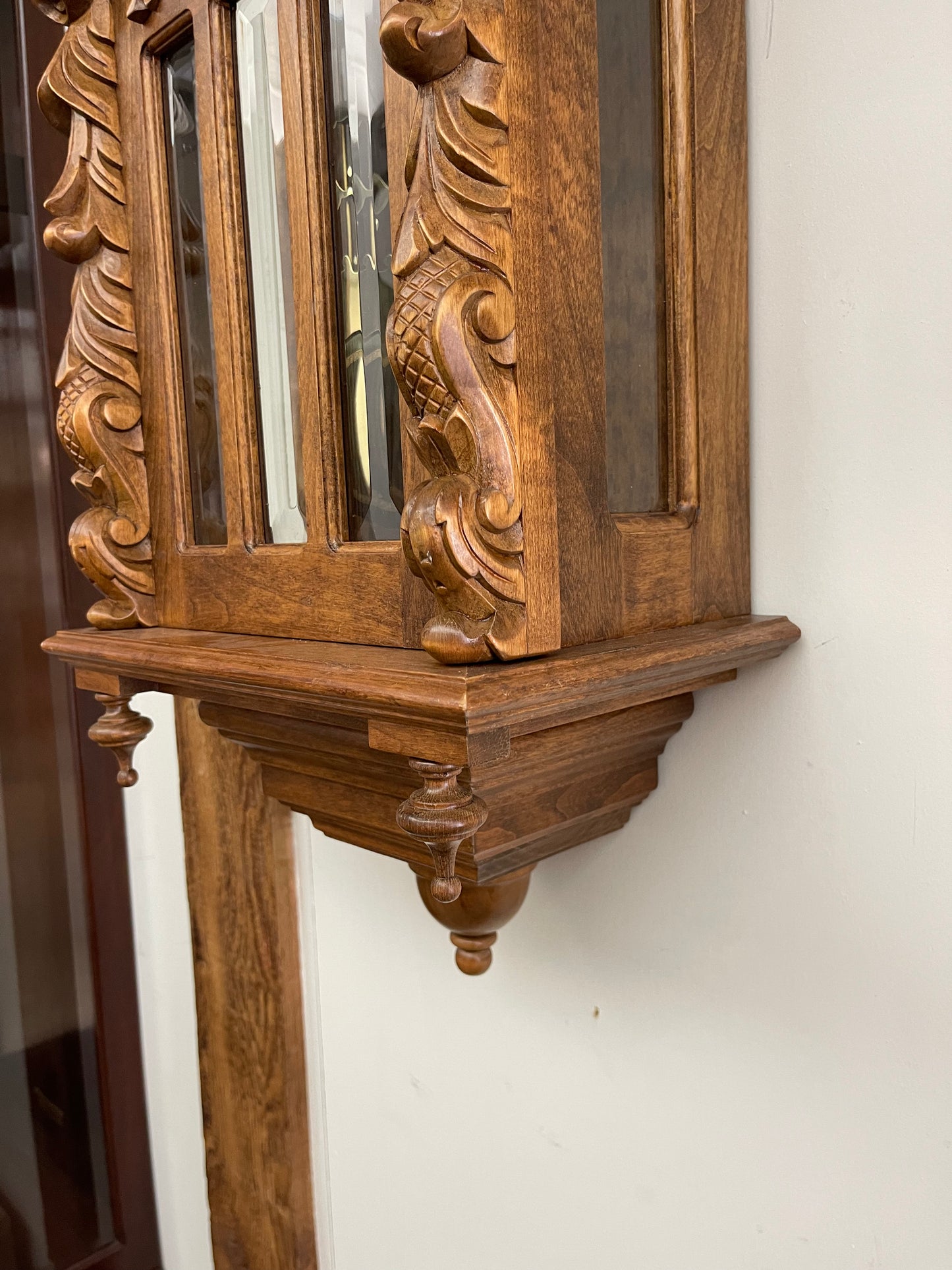 VINTAGE HEAVILY CARVED WALL CLOCK