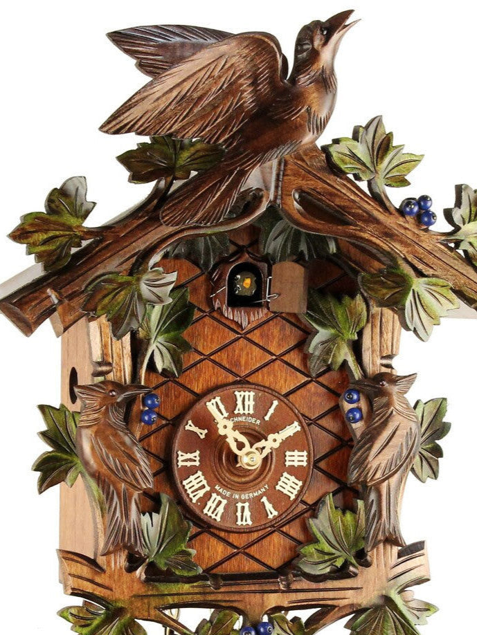 Anton Schneider - 8-DAY 3 BIRD CARVED CUCKOO CLOCK 8T337/10
