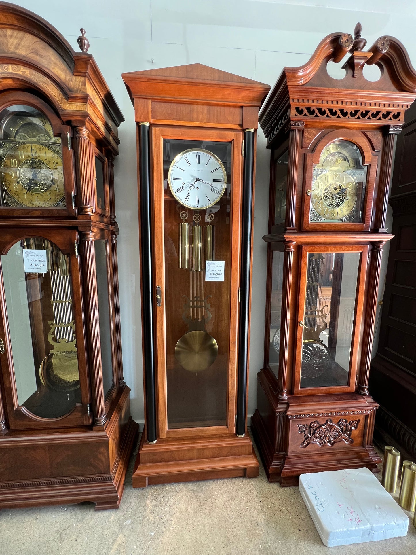 Ethan Allen - VINTAGE CONTEMPORARY GRANDFATHER CLOCK
