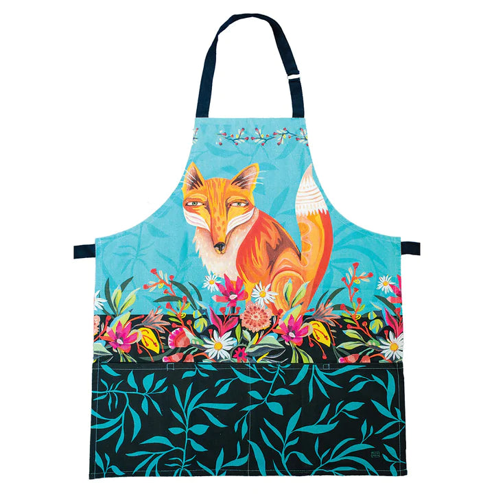 Allen Designs - FOX & FLOWERS KIDS APRON