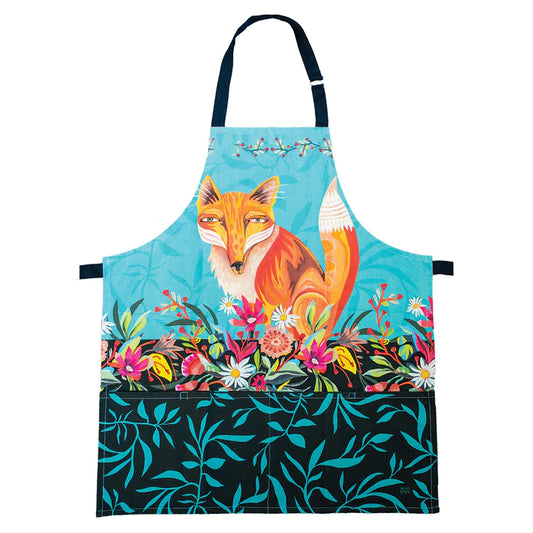 Allen Designs - FOX & FLOWERS KIDS APRON