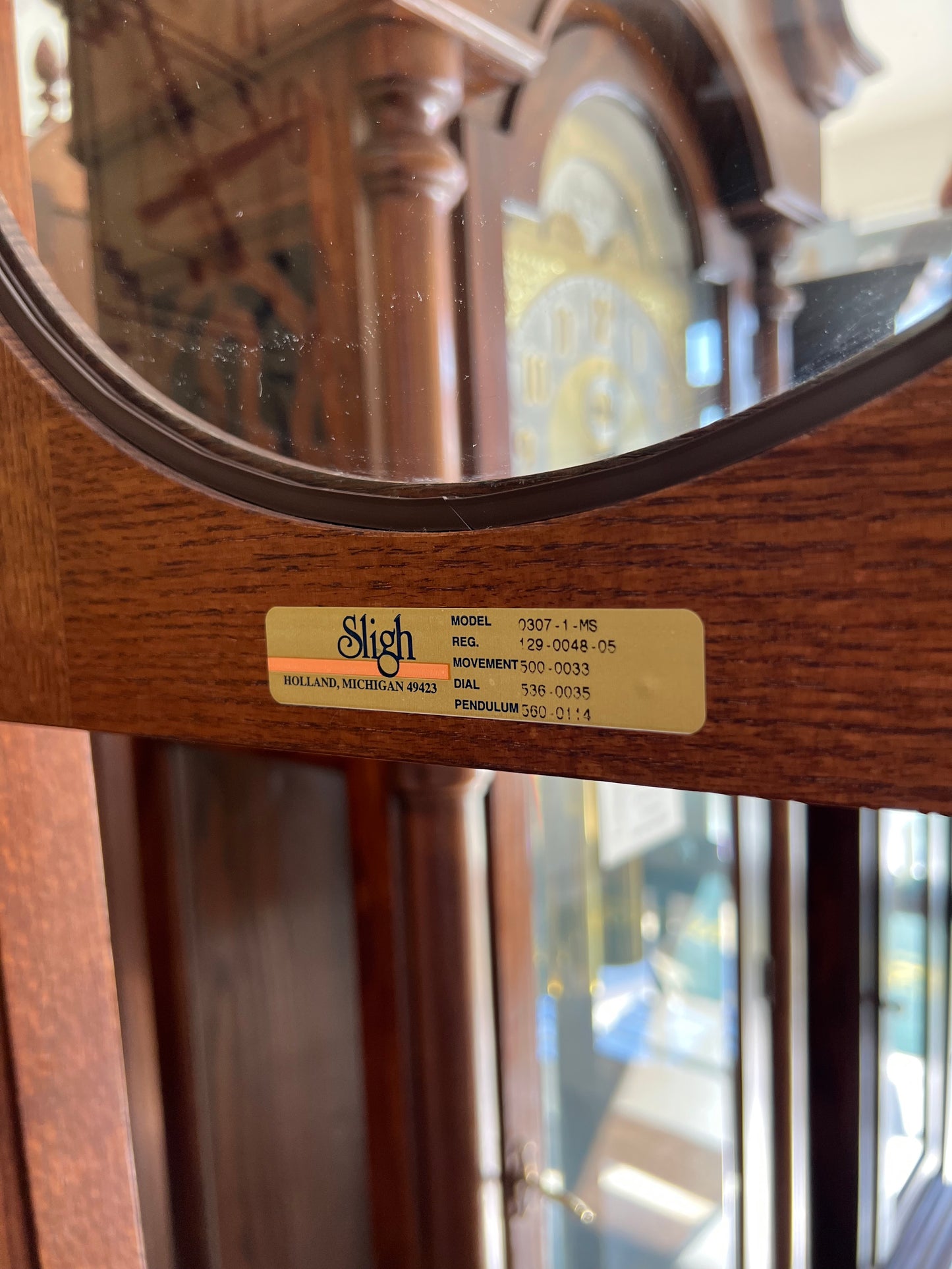 Sligh - VINTAGE FRANCISCAN GRANDFATHER CLOCK