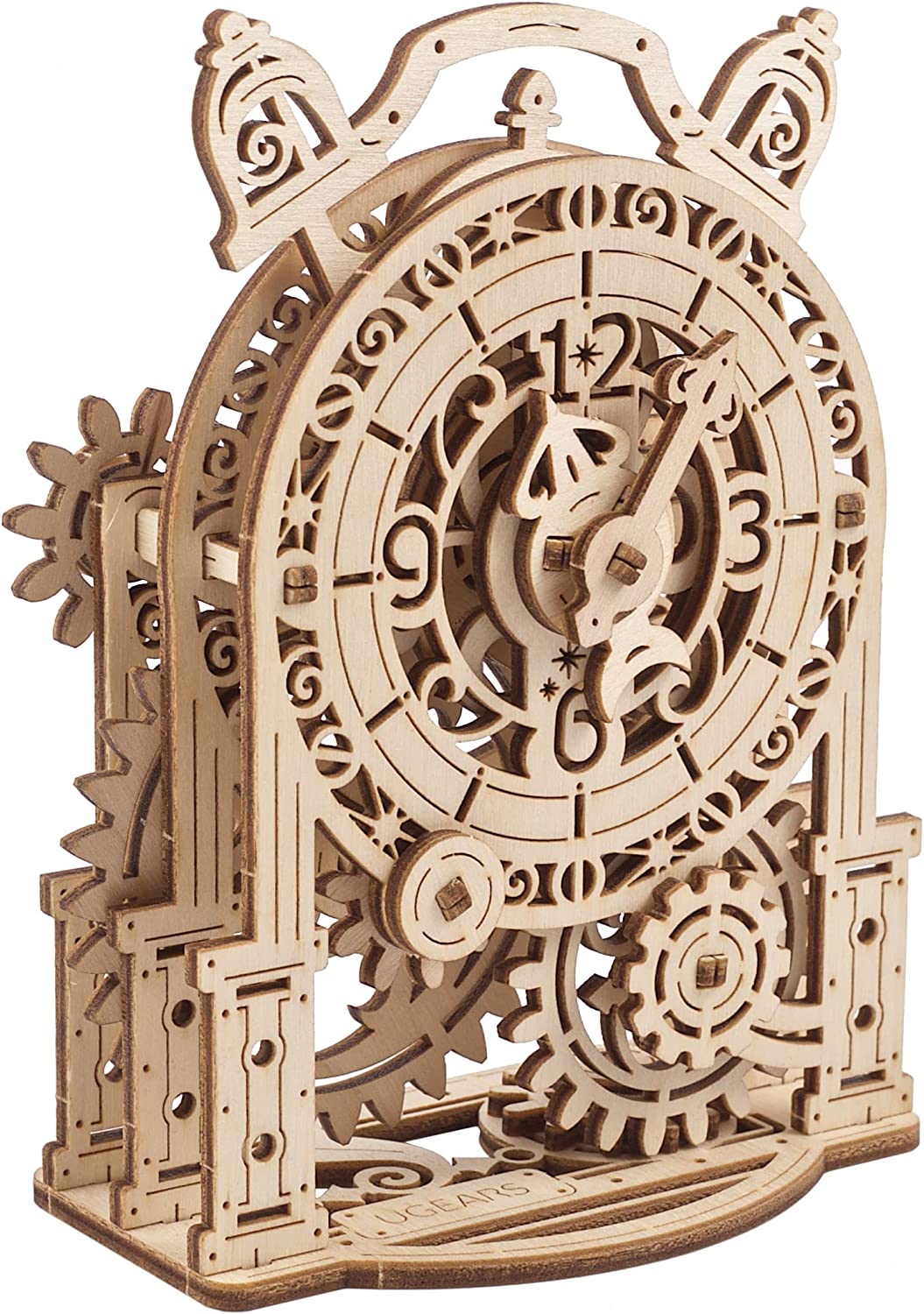 Ugears Mechanical Model  Steampunk Clock wooden construction kit