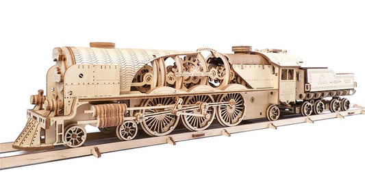 UGears - V-EXPRESS STEAM TRAIN + TENDER
