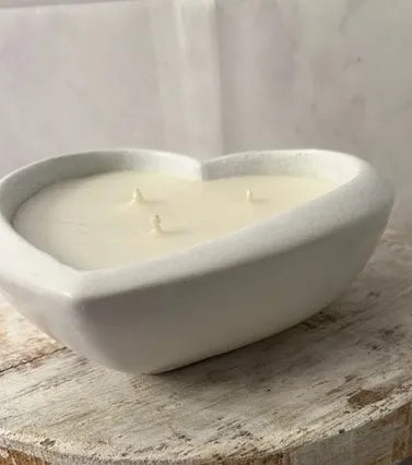 Houston Candle Company - CEMENT HEART CANDLE