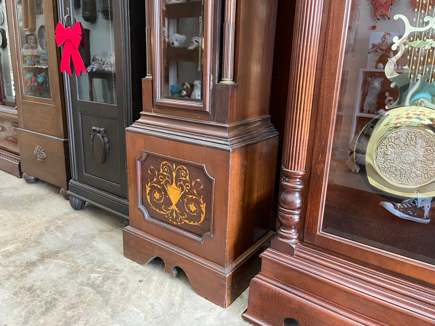 Thomas B Cardwell - ANTIQUE ENGLISH TALL CASE GRANDFATHER CLOCK