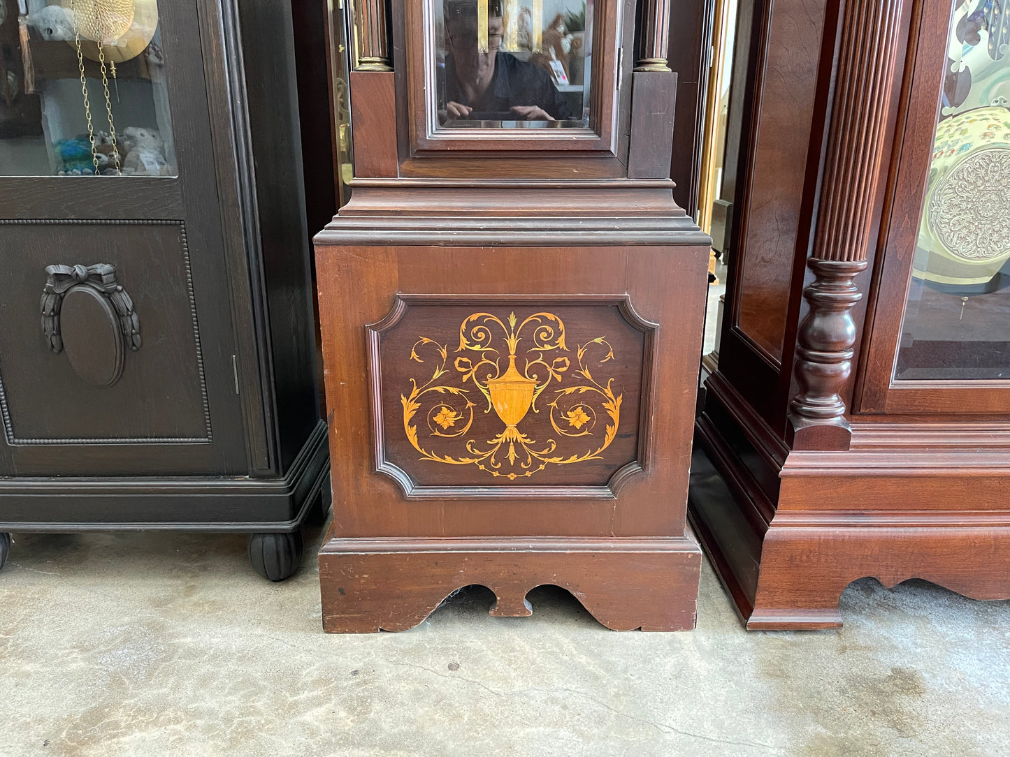 Thomas B Cardwell - ANTIQUE ENGLISH TALL CASE GRANDFATHER CLOCK