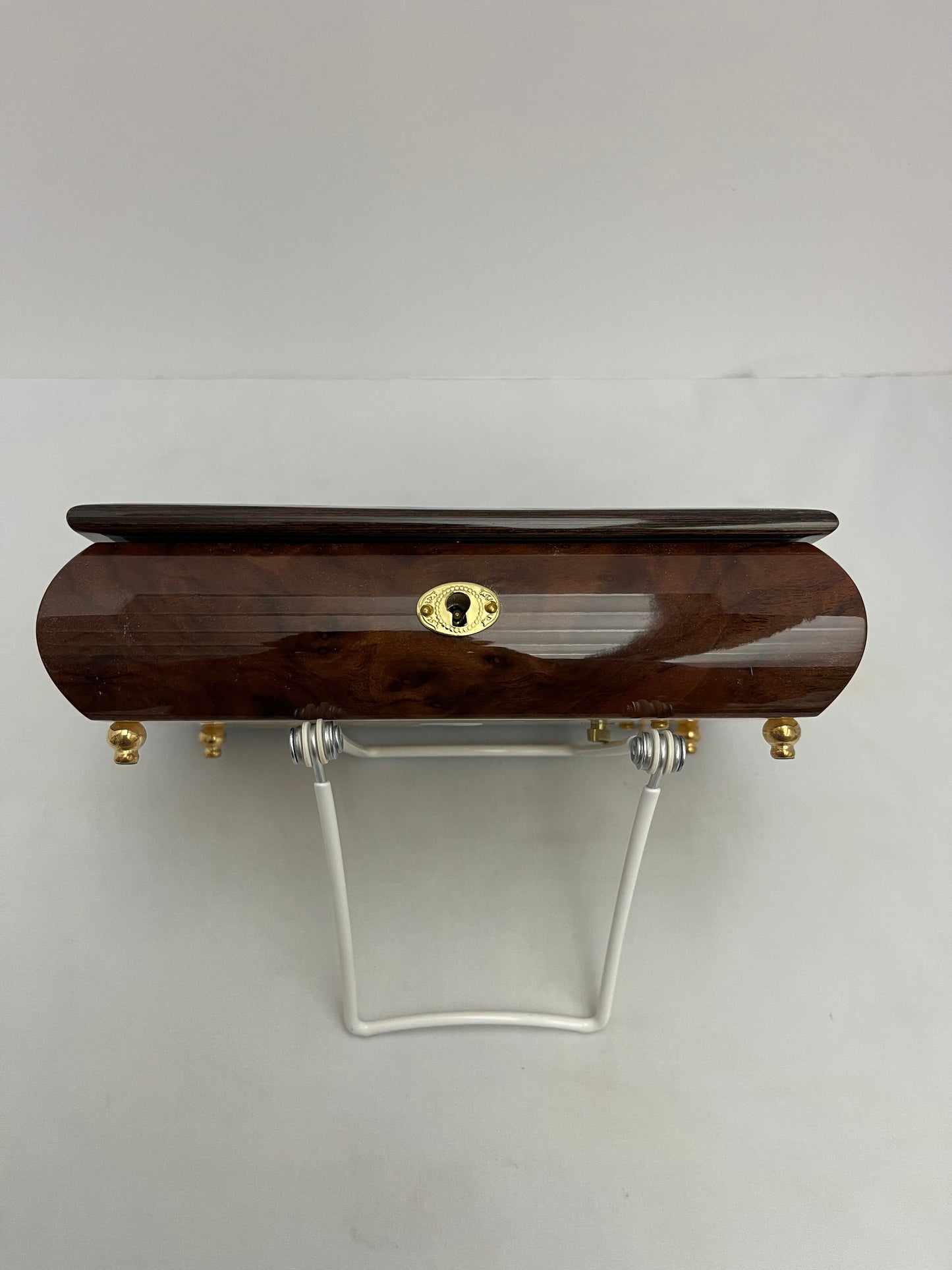 Inlaid Sorrento Italy Music Box, Reuge "Moon River”