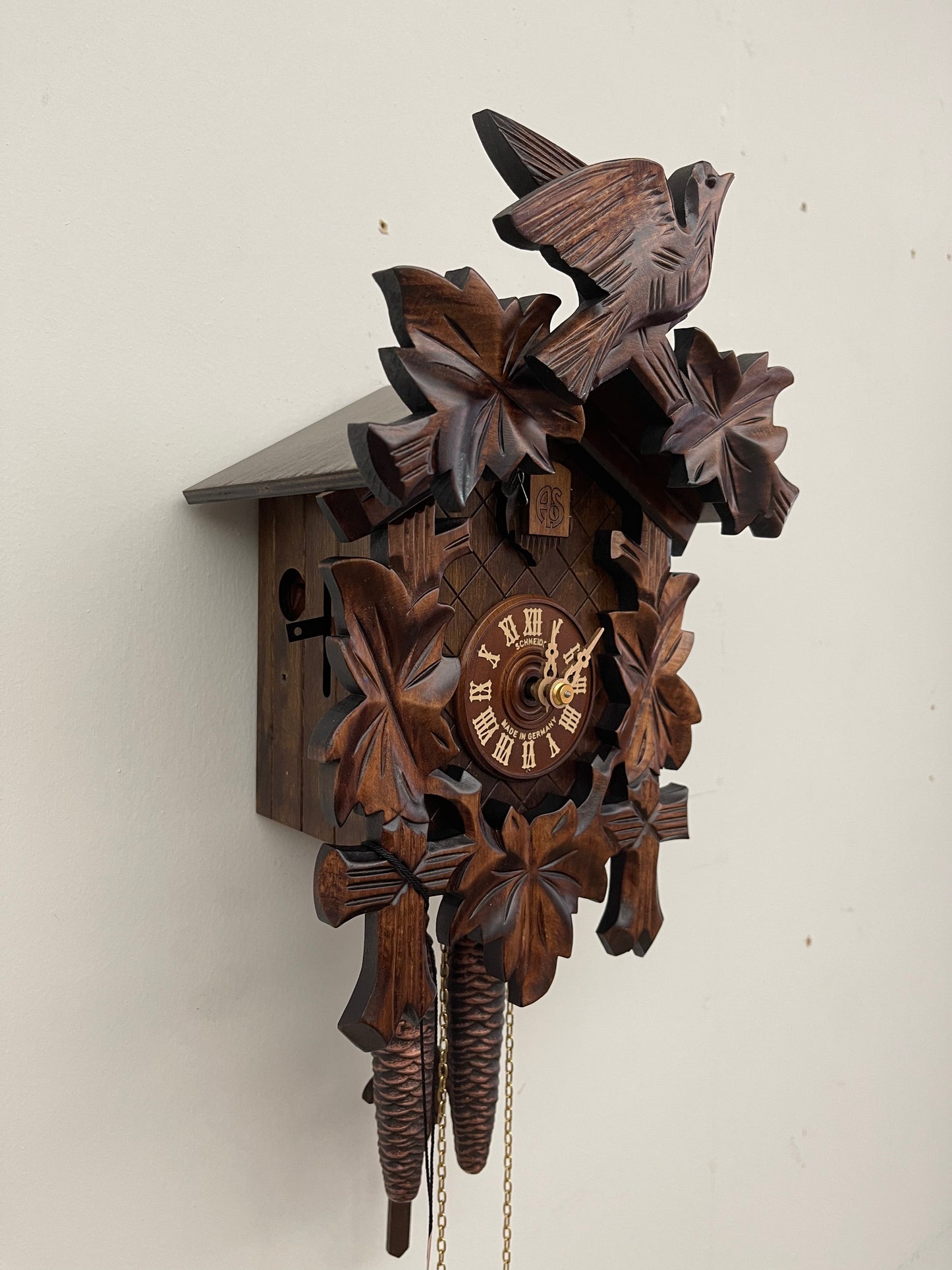Anton Schneider - 5 LEAF 1 BIRD 1 DAY CUCKOO CLOCK - 90/9