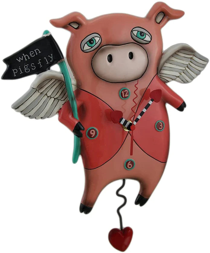 Allen Designs - WHEN PIGS FLY CLOCK