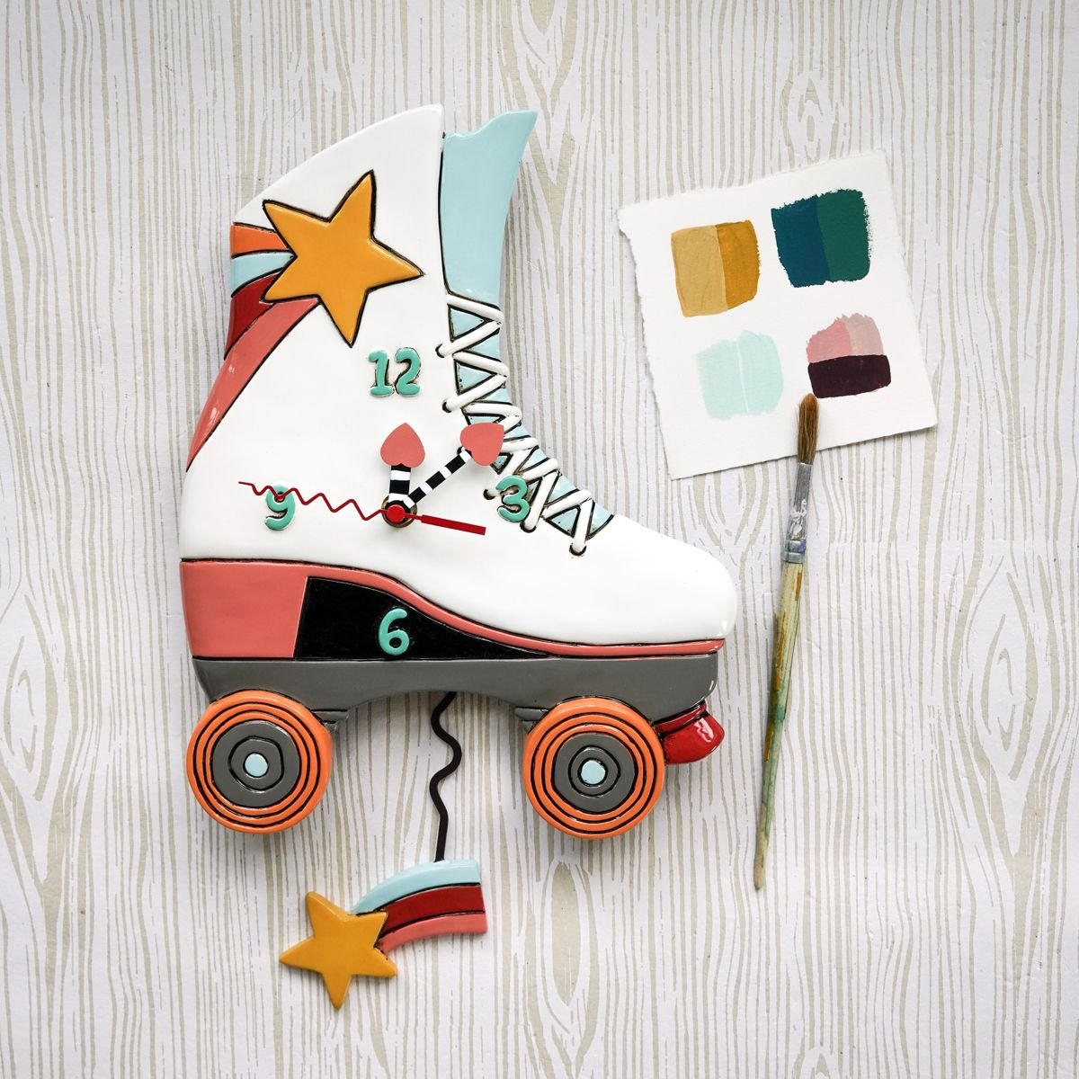 Allen Designs - ROLLER SKATE CLOCK