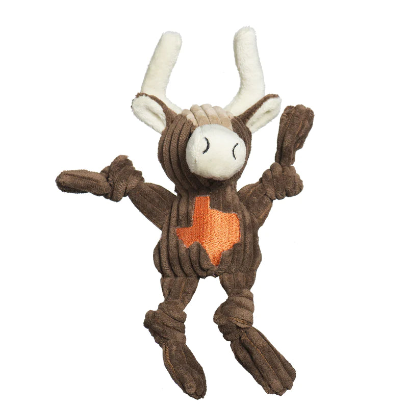 Knottie - MINI Texas Longhorns Dog Toy