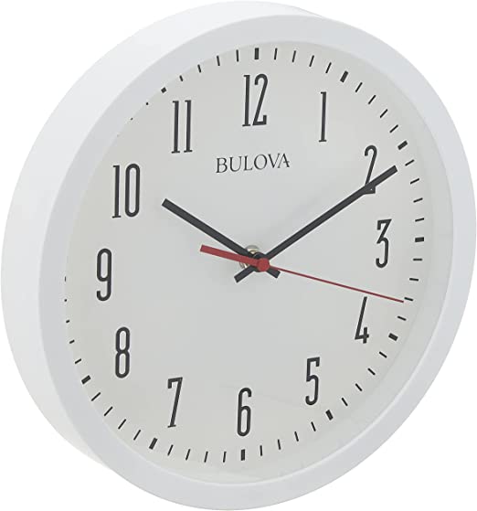 Bulova Cubicle Wall Clock White