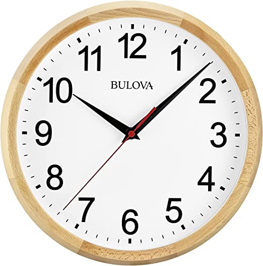 Bulova Naturalist Wall Clock Natural C4889