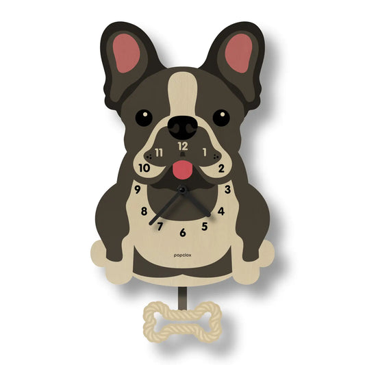 Popclox - French Bulldog Pendulum Clock