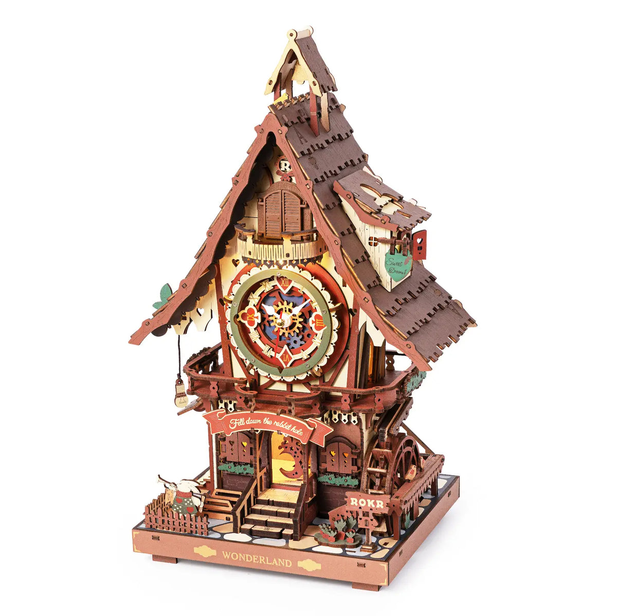 ROKR Cuckoo Clock DIY 3D Puzzle Kit