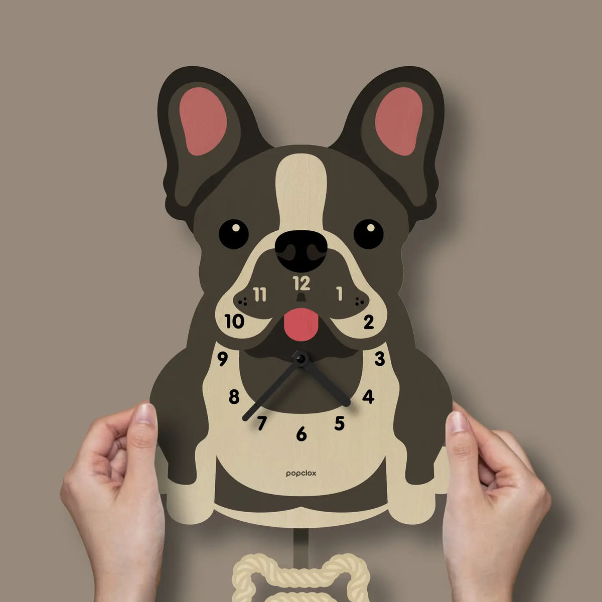 Popclox - French Bulldog Pendulum Clock