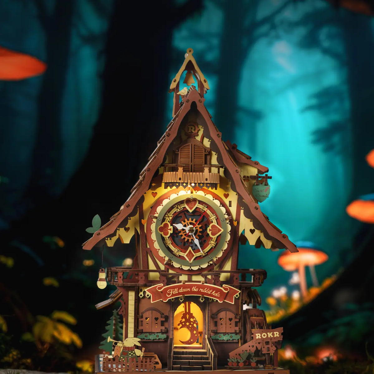 ROKR Cuckoo Clock DIY 3D Puzzle Kit