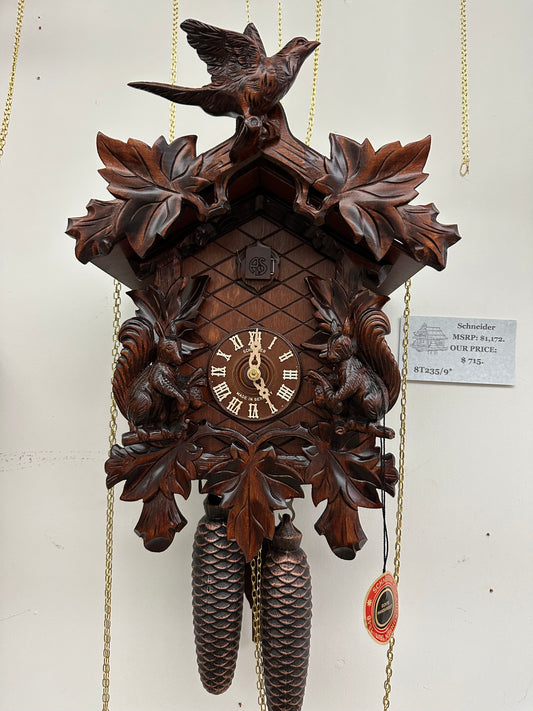 Anton Schneider - 8 Day Cuckoo with Squirrel Motif 8T235/9