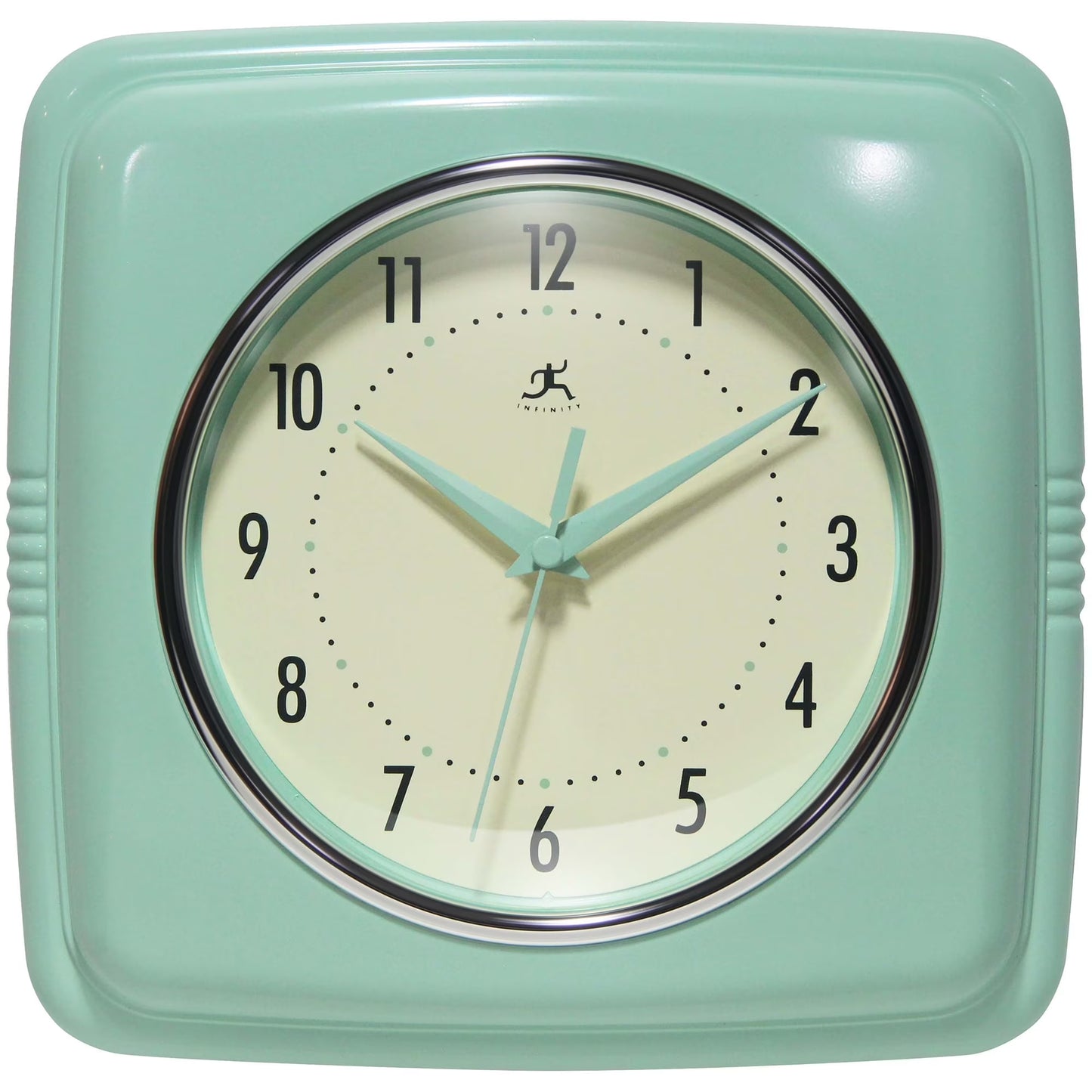 Infinity Instruments - Retro Square Pastel Indoor Wall Clock