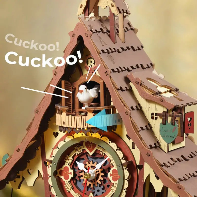 ROKR Cuckoo Clock DIY 3D Puzzle Kit